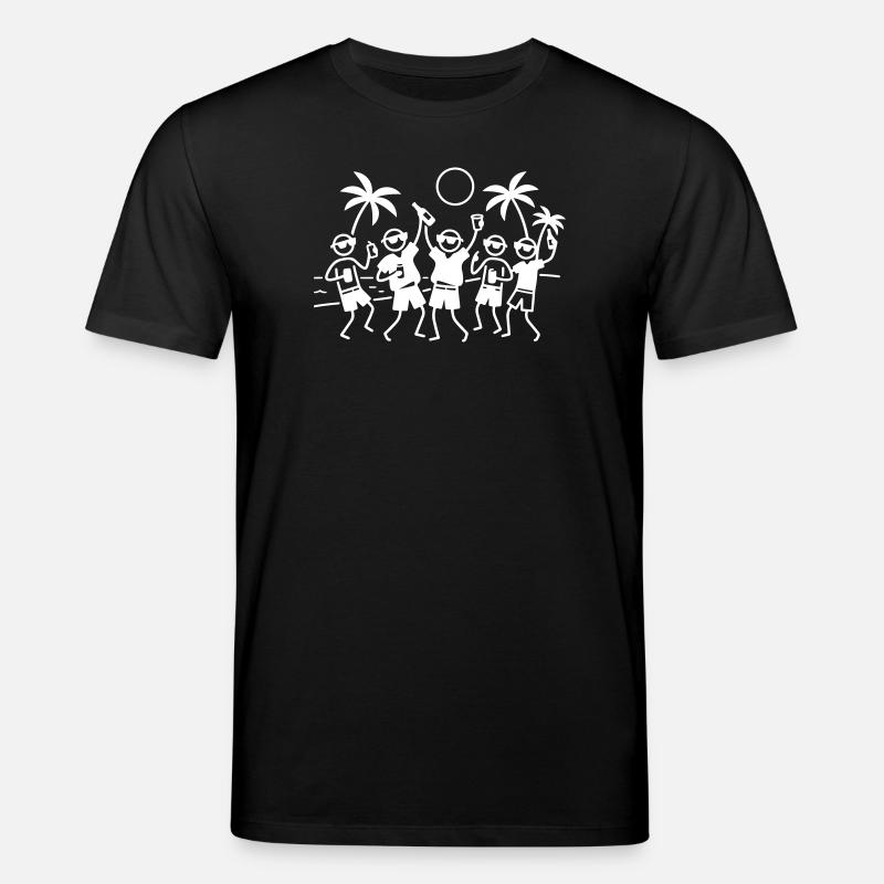 Party Group Beach - T-shirt bio CREATOR Stanley/Stella Unisexe - noir