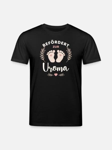 Befördert zur Uroma Frischgebackene Urgroßmutter - Stanley/Stella Unisex Bio-T-Shirt CREATOR  - Schwarz