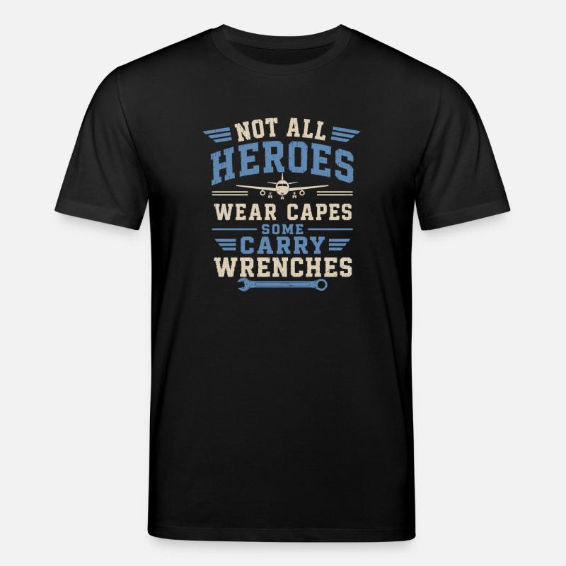 Flugzeugmechaniker Luftfahrt Technik Wartung - Stanley/Stella Unisex Bio-T-Shirt CREATOR - Schwarz