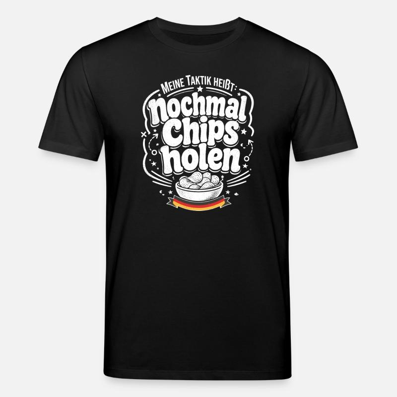 Nochmal Chips holen Taktik - Stanley/Stella Unisex Bio-T-Shirt CREATOR  - Schwarz
