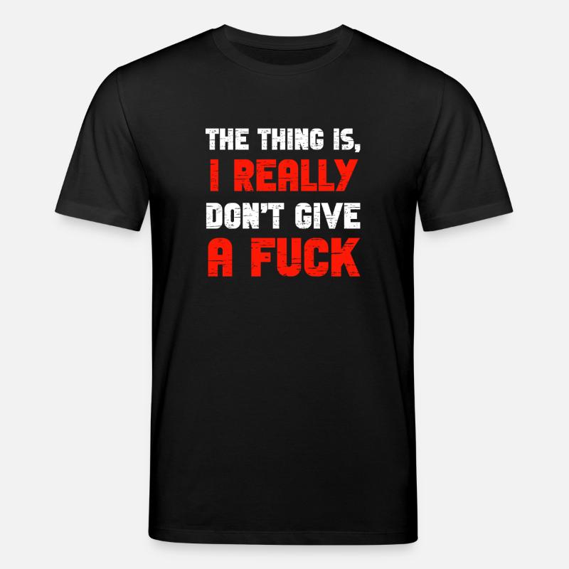 Je m’en fous vraiment - T-shirt bio CREATOR Stanley/Stella Unisexe - noir