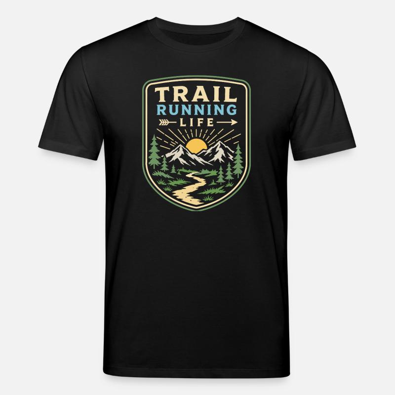 Trailrunning-Leben - Stanley/Stella Unisex Bio-T-Shirt CREATOR  - Schwarz