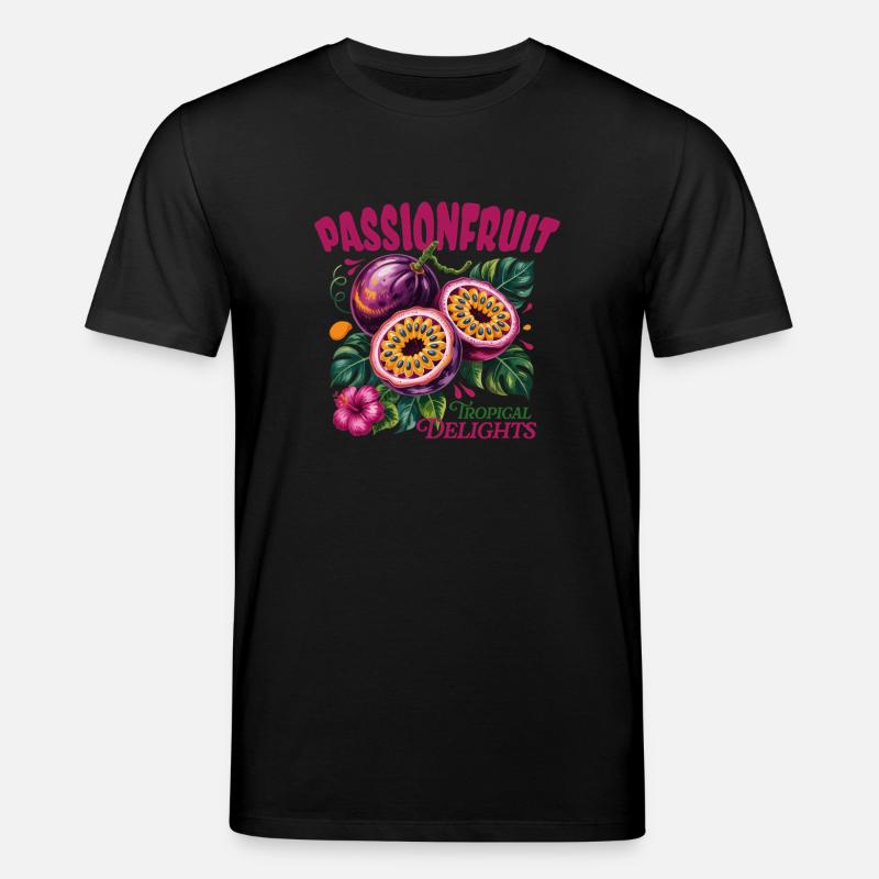 Passionsfrucht-Tropen - Stanley/Stella Unisex Bio-T-Shirt CREATOR - Schwarz
