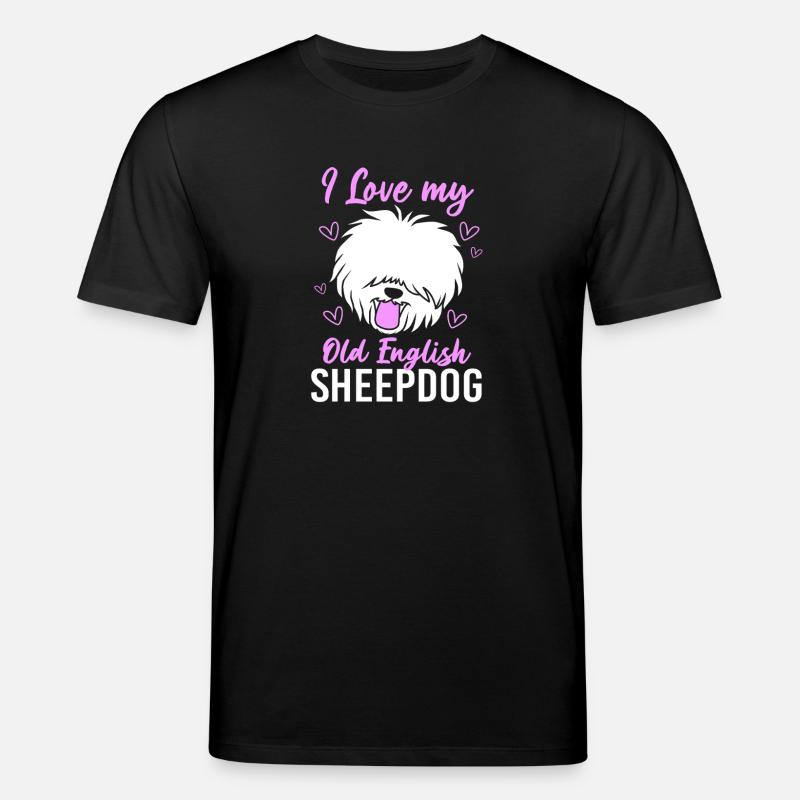 Englischer Schäferhund - Stanley/Stella Unisex Bio-T-Shirt CREATOR  - Schwarz