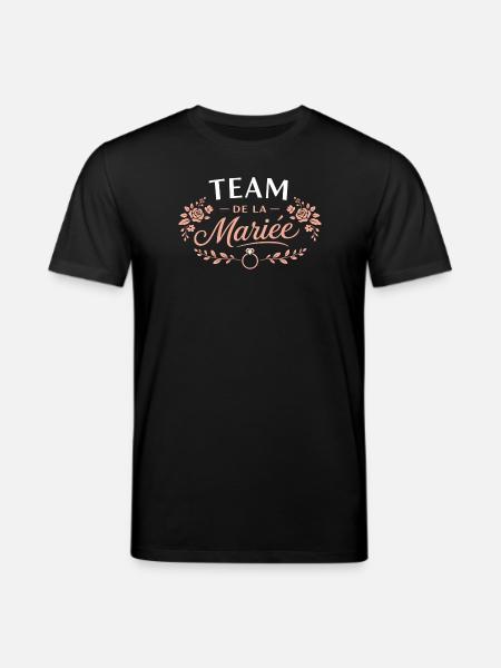 Team de la Mariée - T-shirt bio CREATOR Stanley/Stella Unisexe - noir