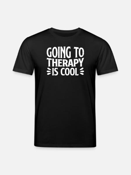 going to therapy is cool - Stanley/Stella CREATOR Unisex Organic T-Shirt - black