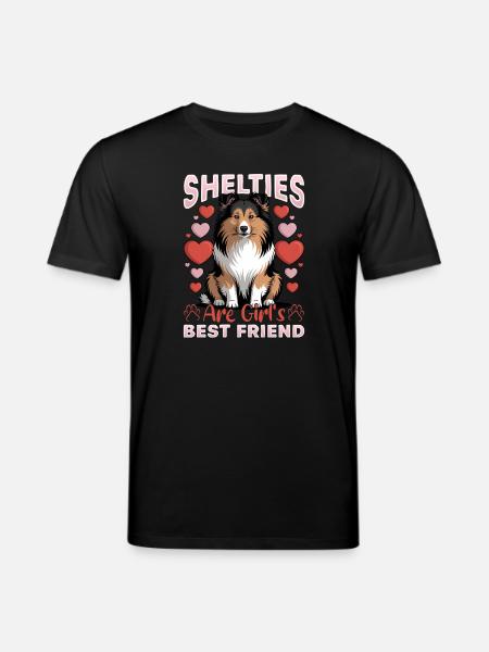 Shetland Sheepdog Sheltie Dog Breed - Stanley/Stella CREATOR Unisex Organic T-Shirt - black