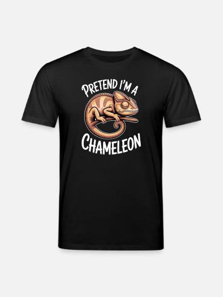 Chameleon Sayings Funny Chameleon Gift - Stanley/Stella CREATOR Unisex Organic T-Shirt - black