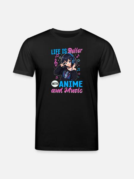 Anime et musique Chibi - T-shirt bio CREATOR Stanley/Stella Unisexe - noir
