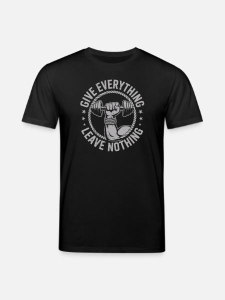 Dai il massimo di te Leave Nothing Motiv Forza Palestra Fitness - Maglietta ecologica unisex CREATOR di Stanley/Stella - nero