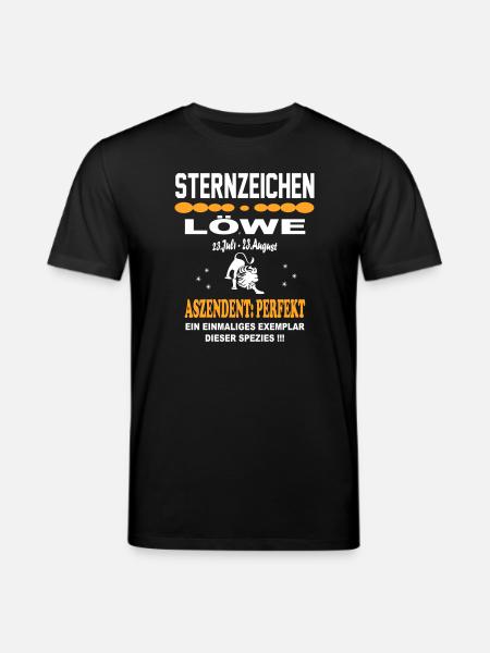 Sternzeichen Löwe: Ascendant Perfekt - Stanley/Stella Unisex Bio-T-Shirt CREATOR - Schwarz