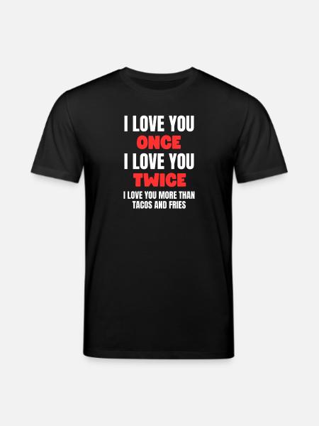 Tacos Fries Love - Stanley/Stella Unisex Bio-T-Shirt CREATOR - Schwarz