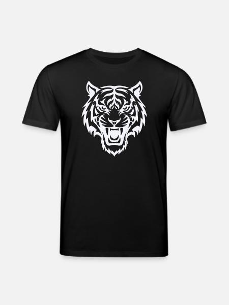 Stylized tiger head pattern - Stanley/Stella CREATOR Unisex Organic T-Shirt - black