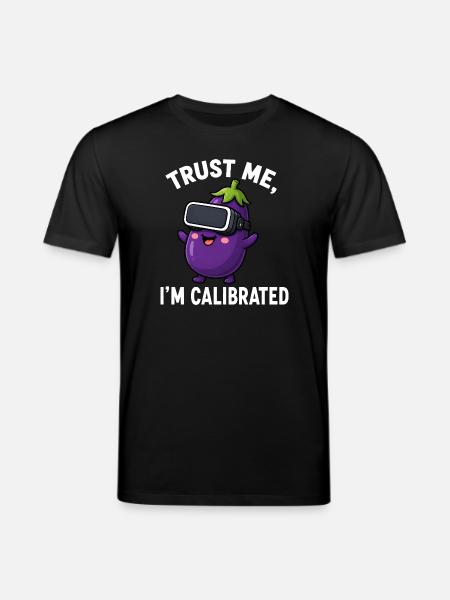 Eggplant Comic Saying Gamer Cartoon - Stanley/Stella CREATOR Unisex Organic T-Shirt - black
