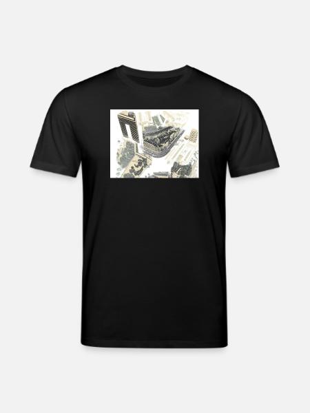 Luftige Stadtarchitektur im Looplayout - Stanley/Stella Unisex Bio-T-Shirt CREATOR - Schwarz