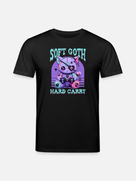 Pastel Goth Soft Goth Gaming Gamer - Stanley/Stella CREATOR Unisex Organic T-Shirt - black