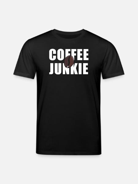 Coffee Junkie: Caffeine Love - Stanley/Stella CREATOR Unisex Organic T-Shirt - black