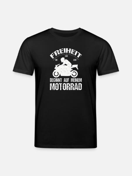 Freiheit Motorrad - Stanley/Stella Unisex Bio-T-Shirt CREATOR - Schwarz