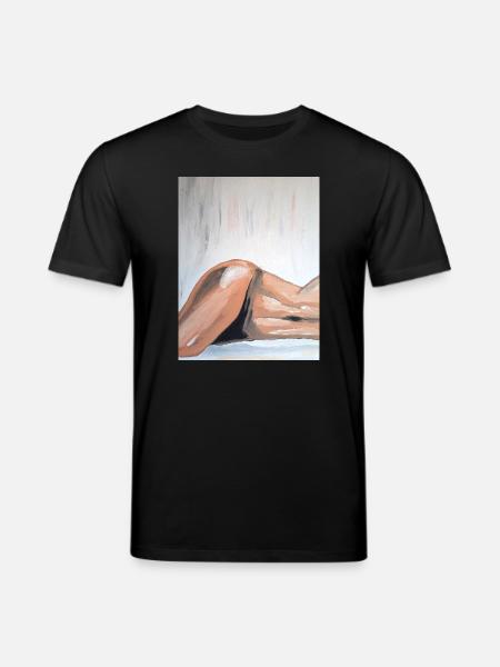 Impressionist Nude Lying Down - Stanley/Stella CREATOR Unisex Organic T-Shirt - black