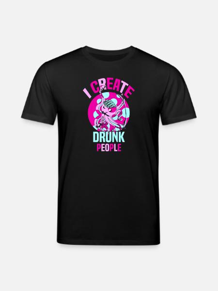 Kellner Barkeeper Ober Bar Bartender barchef - Stanley/Stella Unisex Bio-T-Shirt CREATOR - Schwarz