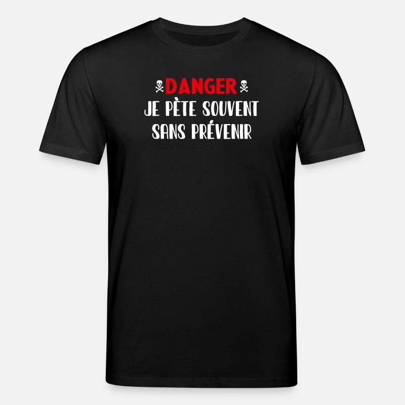 Danger ohne Vorwarnung - Stanley/Stella Unisex Bio-T-Shirt CREATOR  - Schwarz