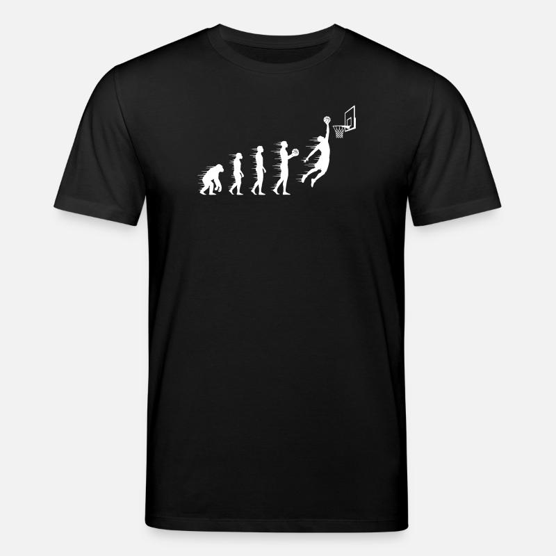 Evolution des Basketballsprungs - Stanley/Stella Unisex Bio-T-Shirt CREATOR  - Schwarz