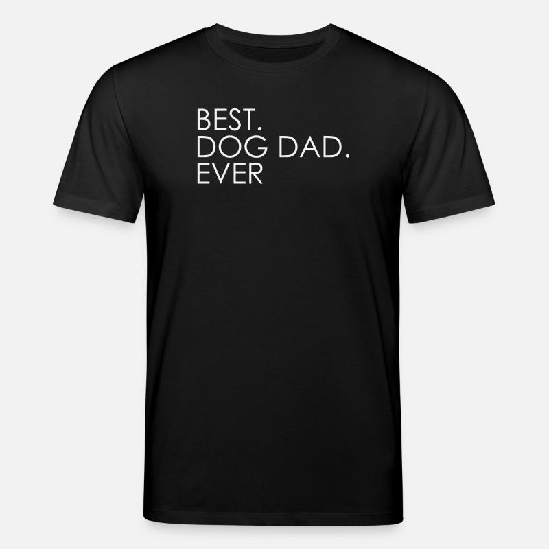 Bester Hundevater Aller Zeiten - Stanley/Stella Unisex Bio-T-Shirt CREATOR  - Schwarz