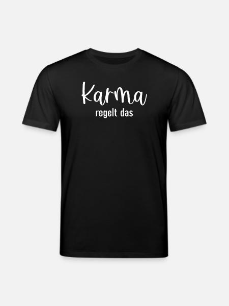 Karma regelt das - Stanley/Stella Unisex Bio-T-Shirt CREATOR  - Schwarz