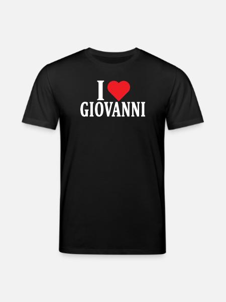 t-shirt I love Giovanni t-shirt gift idea - Stanley/Stella CREATOR Unisex Organic T-Shirt - black