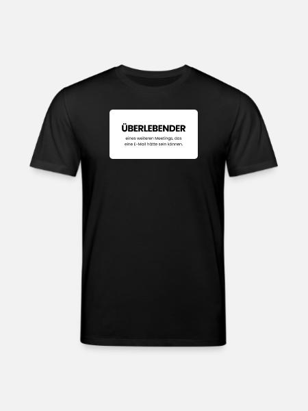Überlebender Meetingwitz - Stanley/Stella Unisex Bio-T-Shirt CREATOR  - Schwarz