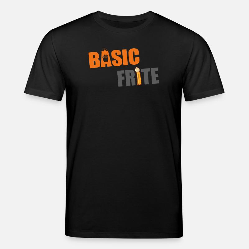 Basic fries 2 - Stanley/Stella CREATOR Unisex Organic T-Shirt - black