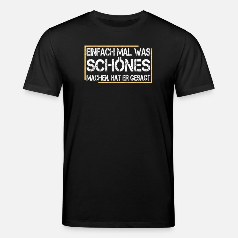 Just do something nice, he said - Stanley/Stella CREATOR Unisex Organic T-Shirt - black