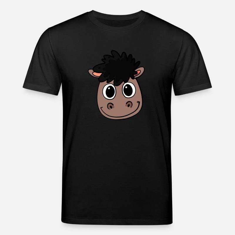 Pferd Kopf - Stanley/Stella Unisex Bio-T-Shirt CREATOR  - Schwarz