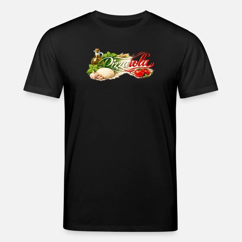 Pizzaiola - der Pizzabäcker - Stanley/Stella Unisex Bio-T-Shirt CREATOR  - Schwarz