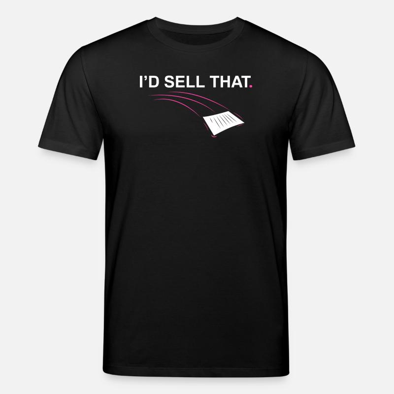 Je vendrais ce Drôle d’agent immobilier - T-shirt bio CREATOR Stanley/Stella Unisexe - noir