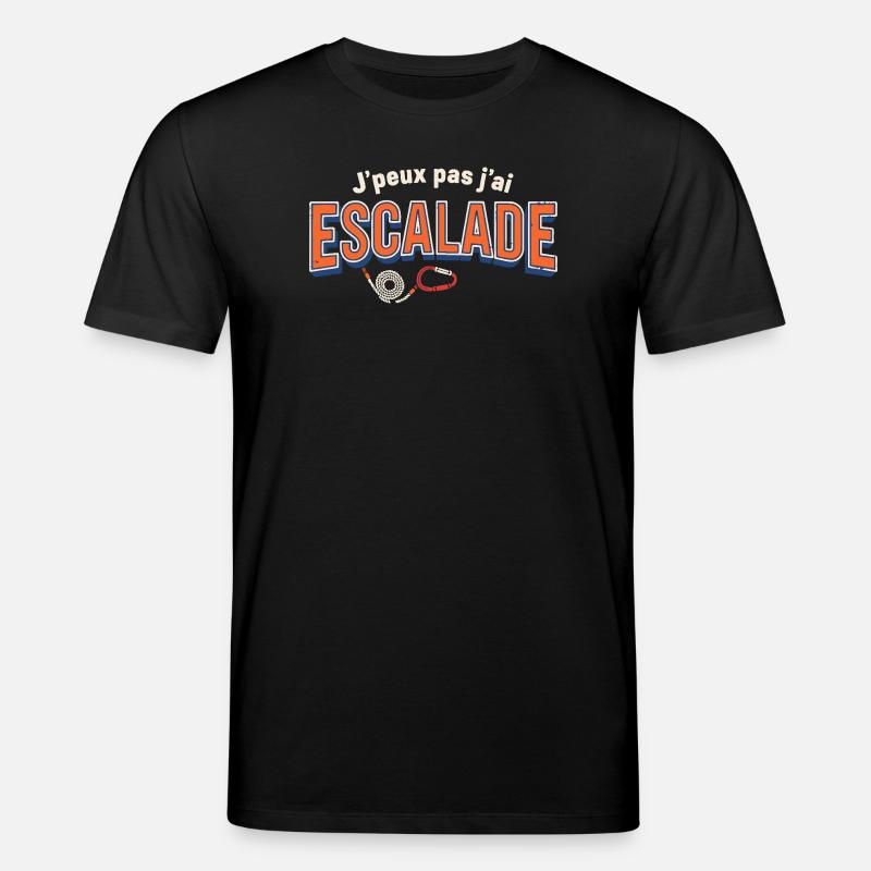 J'peux pas j'ai Escalade - T-shirt bio CREATOR Stanley/Stella Unisexe - noir