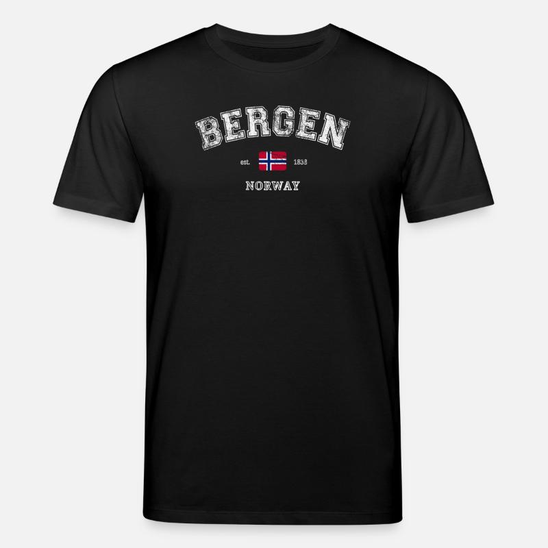 Bergen Norway - Stanley/Stella Unisex Bio-T-Shirt CREATOR  - Schwarz