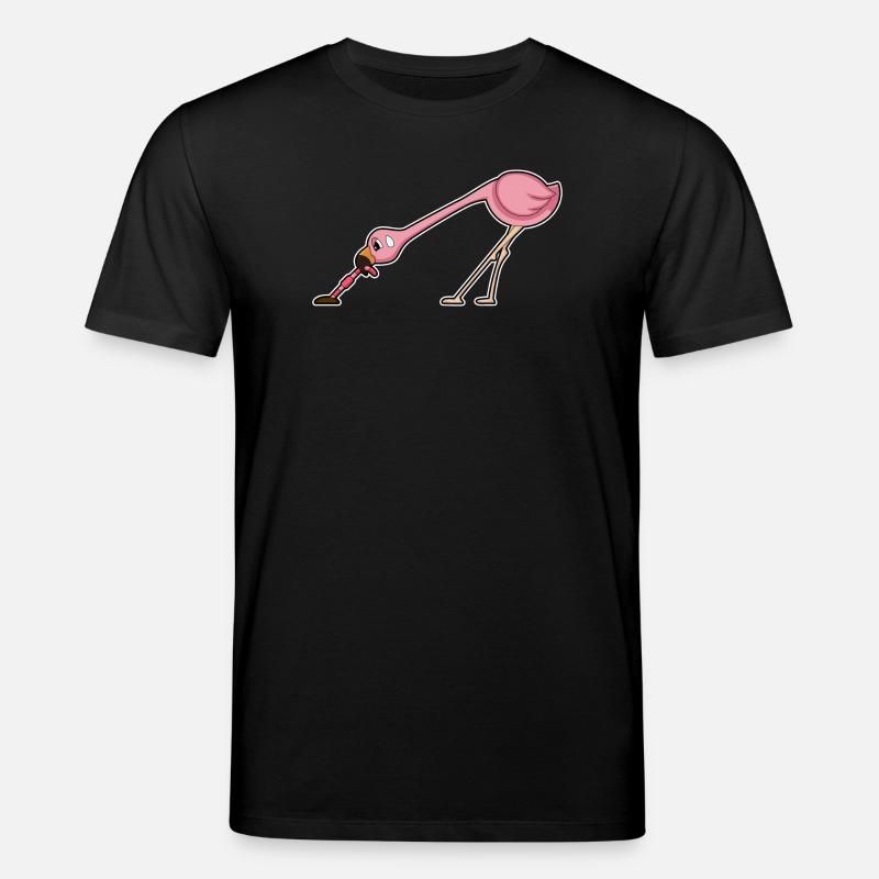 Ver flamant rose - T-shirt bio CREATOR Stanley/Stella Unisexe - noir