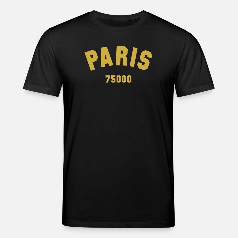 PARIS Postal code - Stanley/Stella CREATOR Unisex Organic T-Shirt - black