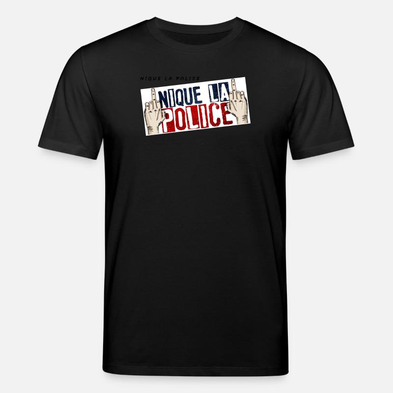 Fick die Polizei - Stanley/Stella Unisex Bio-T-Shirt CREATOR  - Schwarz