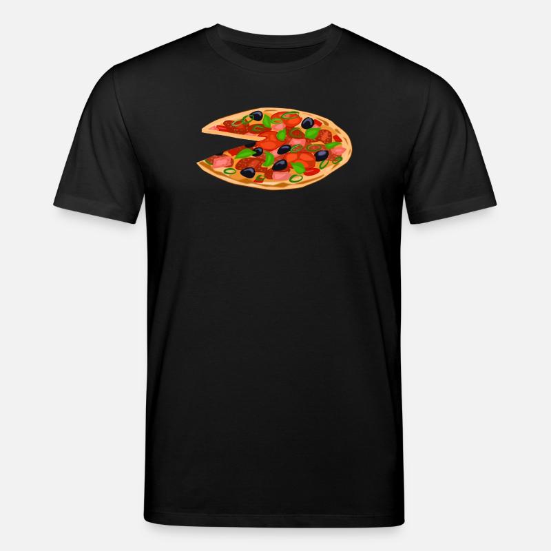 Pizza essen - Stanley/Stella Unisex Bio-T-Shirt CREATOR  - Schwarz