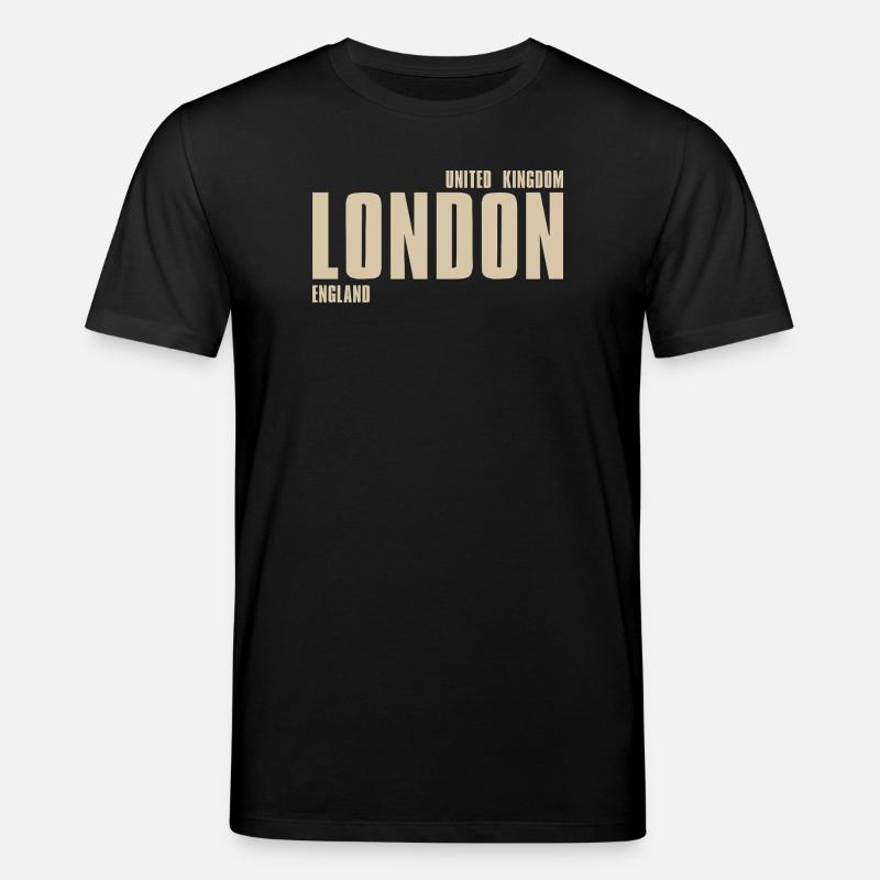 Londoner Retro-Typografie - Stanley/Stella Unisex Bio-T-Shirt CREATOR - Schwarz