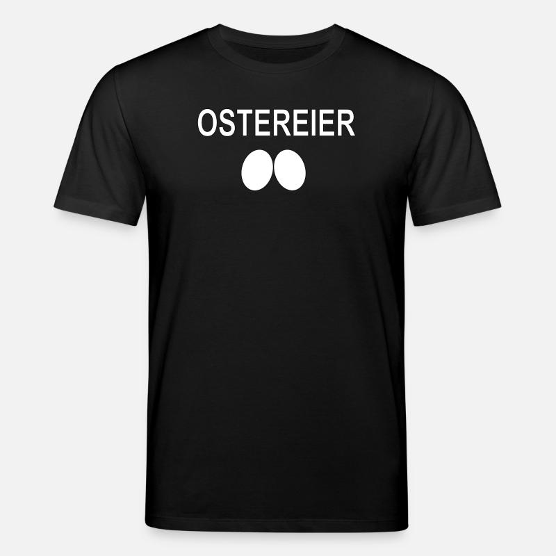 Ostereier -Design 2 Eier Geschenk - Stanley/Stella Unisex Bio-T-Shirt CREATOR  - Schwarz