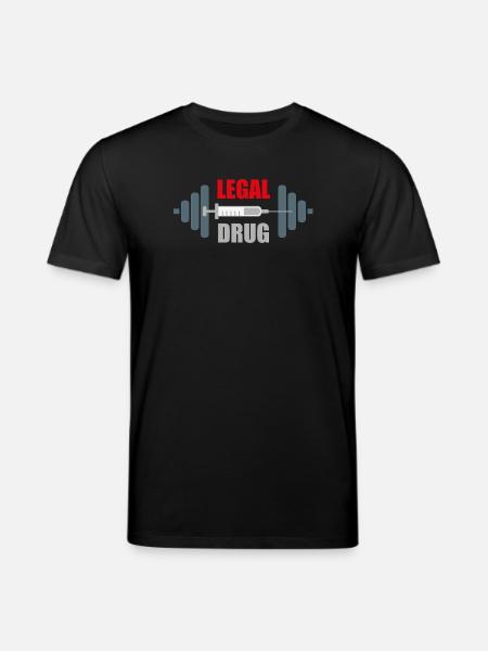 Gym Humor Lifting Addict - Stanley/Stella CREATOR Unisex Organic T-Shirt - black