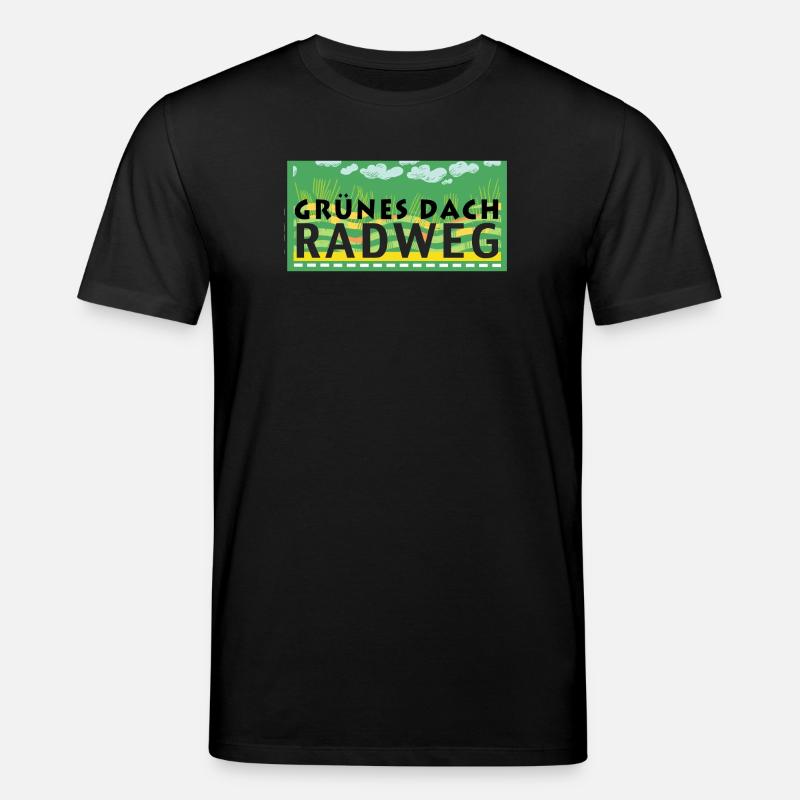 Grünes Dach Radweg - Stanley/Stella Unisex Bio-T-Shirt CREATOR  - Schwarz