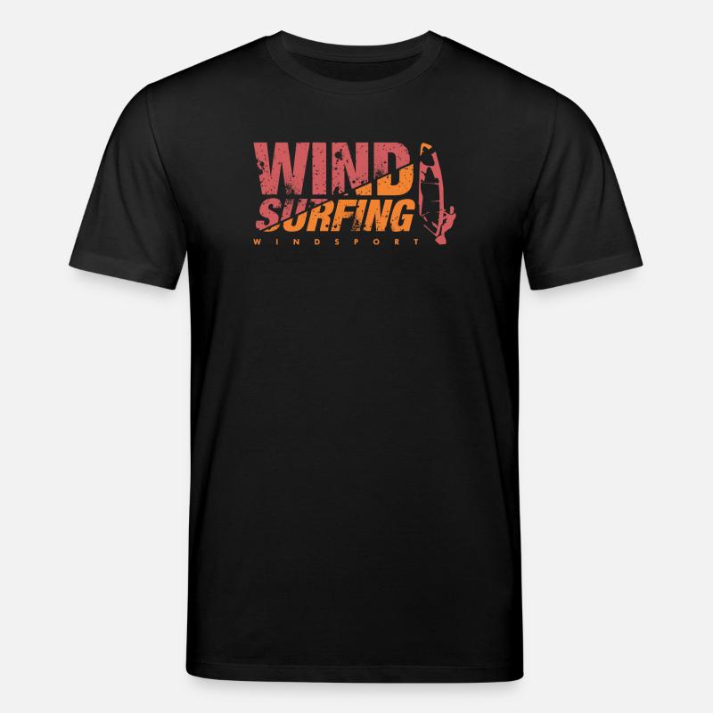 WINDSURFING Windsurfen - Stanley/Stella Unisex Bio-T-Shirt CREATOR  - Schwarz
