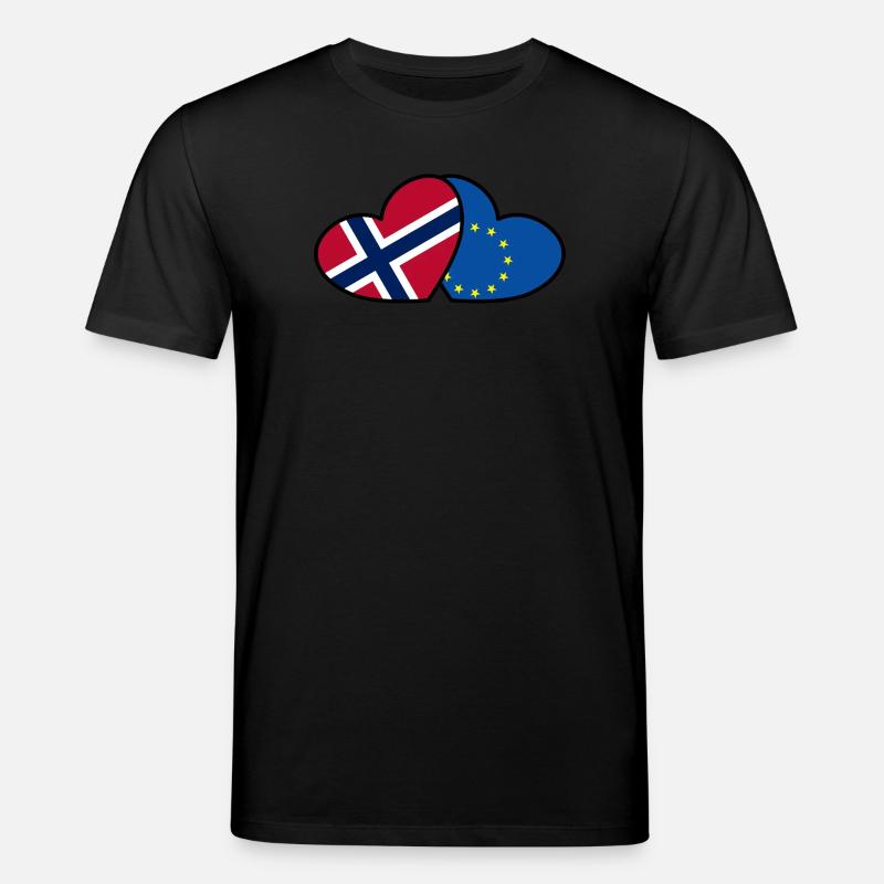 Norwegen <3 EU - Stanley/Stella Unisex Bio-T-Shirt CREATOR  - Schwarz