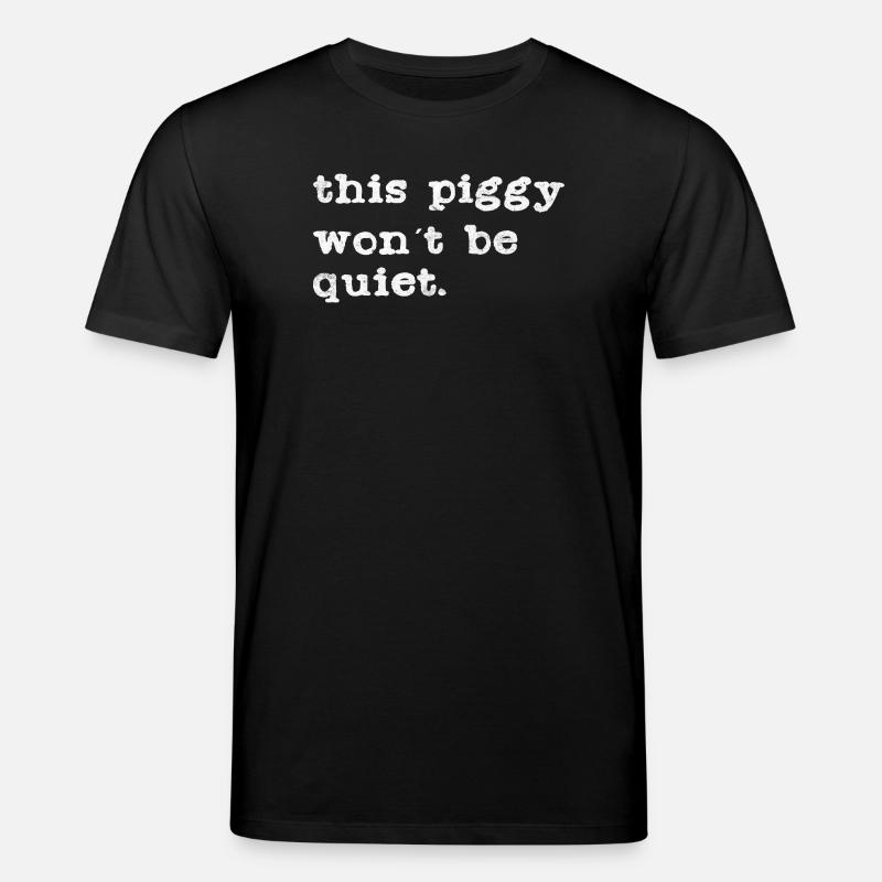 Dieses Piggy wird laut - Stanley/Stella Unisex Bio-T-Shirt CREATOR  - Schwarz