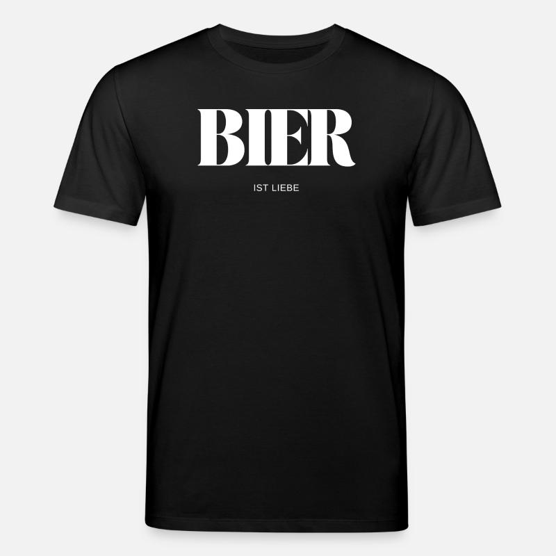 Bier ist Liebe - Stanley/Stella Unisex Bio-T-Shirt CREATOR - Schwarz