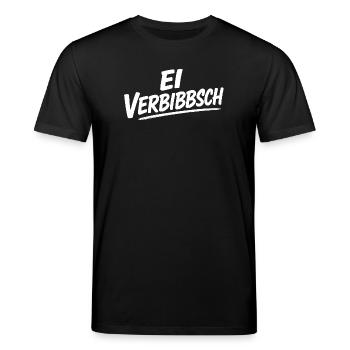 Ei Verbibbsch Sächsischer Dialekt Sachsen Spruch - Stanley/Stella Unisex Bio-T-Shirt CREATOR  - Schwarz - Vorne - Alina (178cm) & Michal (187cm)